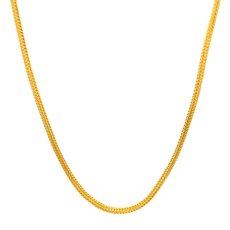 22K Gold Chain Herring Bone design - 16 inches